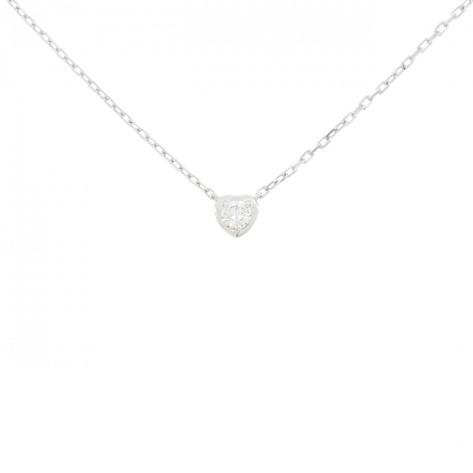 Diamants Necklace Cartier Lgers: Diamants Necklace Cartier Lgers Cartier's Diamants Necklace boasts an elegant white gold (18K) design, featuring a stunning diamond pendant. The necklace's adjustable circumference ensures a comfortab