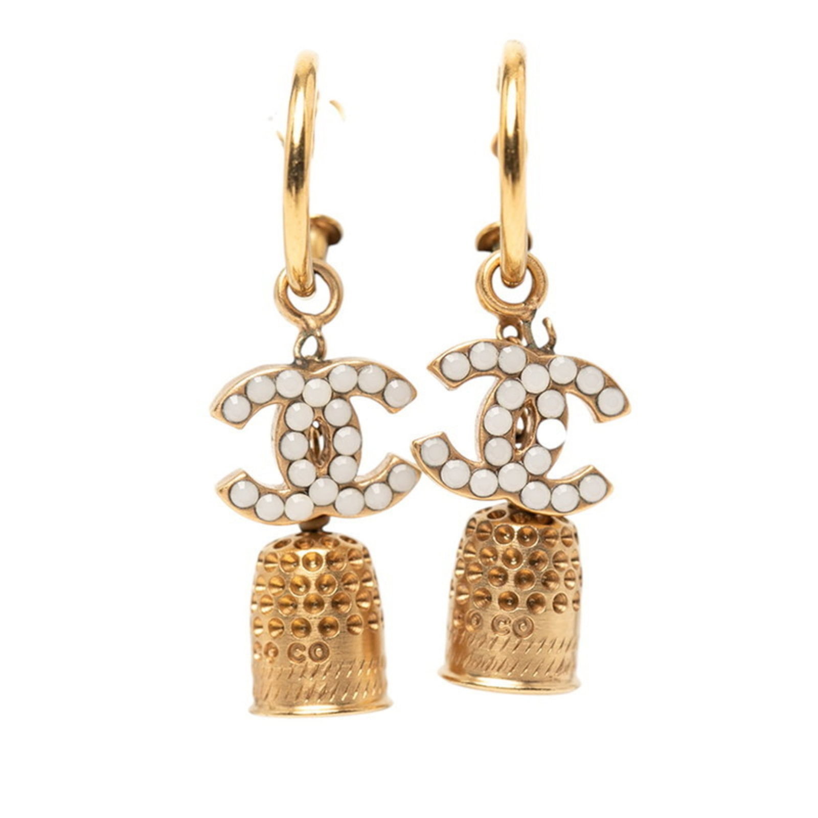 Chanel Hoop Earrings Gold Plating: Chanel Hoop Earrings Gold Plating Chanel Hoop Earrings Gold Plating - A timeless and elegant accessory, these gold-plated hoop earrings feature the iconic Chanel design. With their sleek and