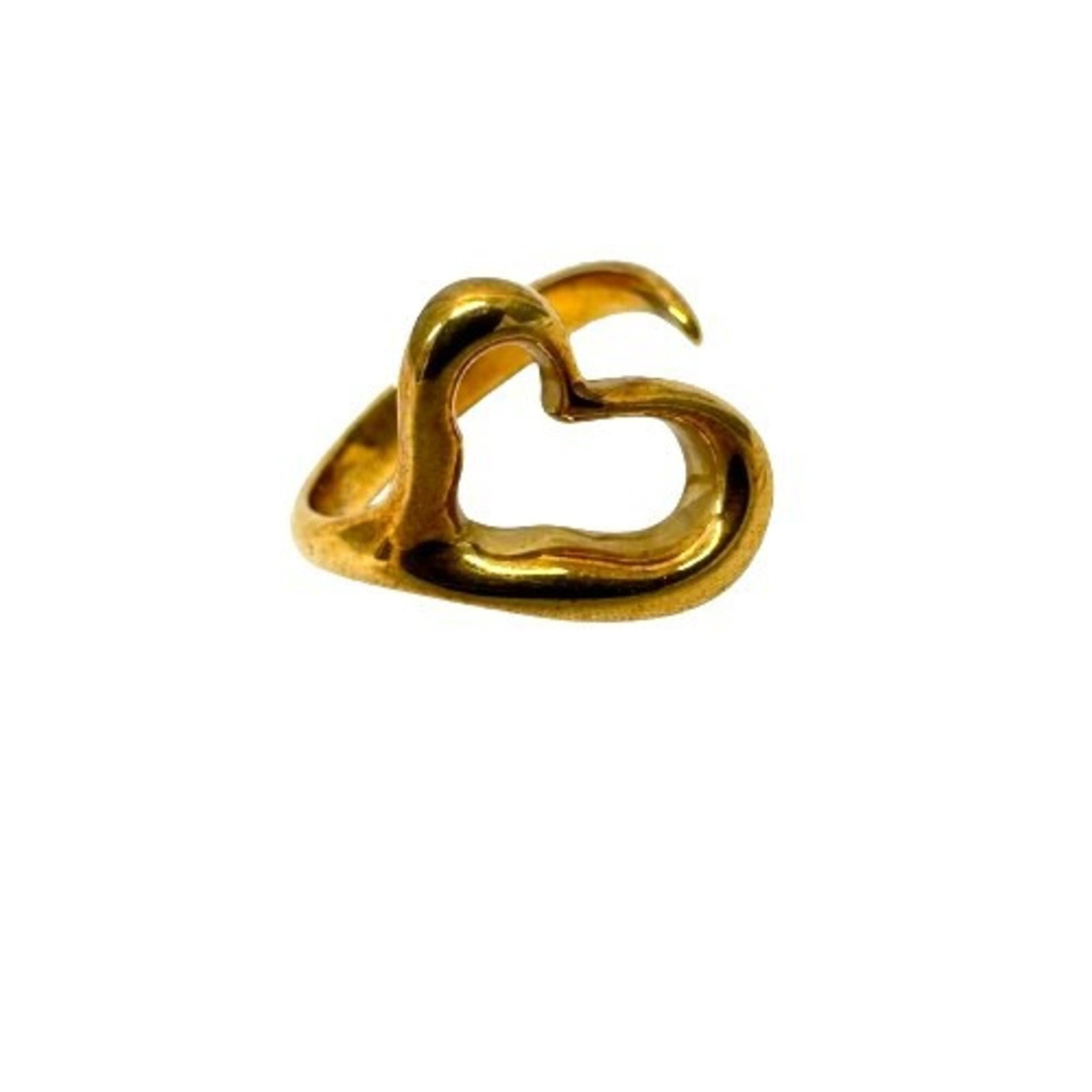 Tiffany band ring gold 18k: Tiffany band ring gold 18k This 18k gold band ring from Tiffany features a classic design with a subtle shine. With its used condition and traces of usage, it shows signs of wear but remains in good