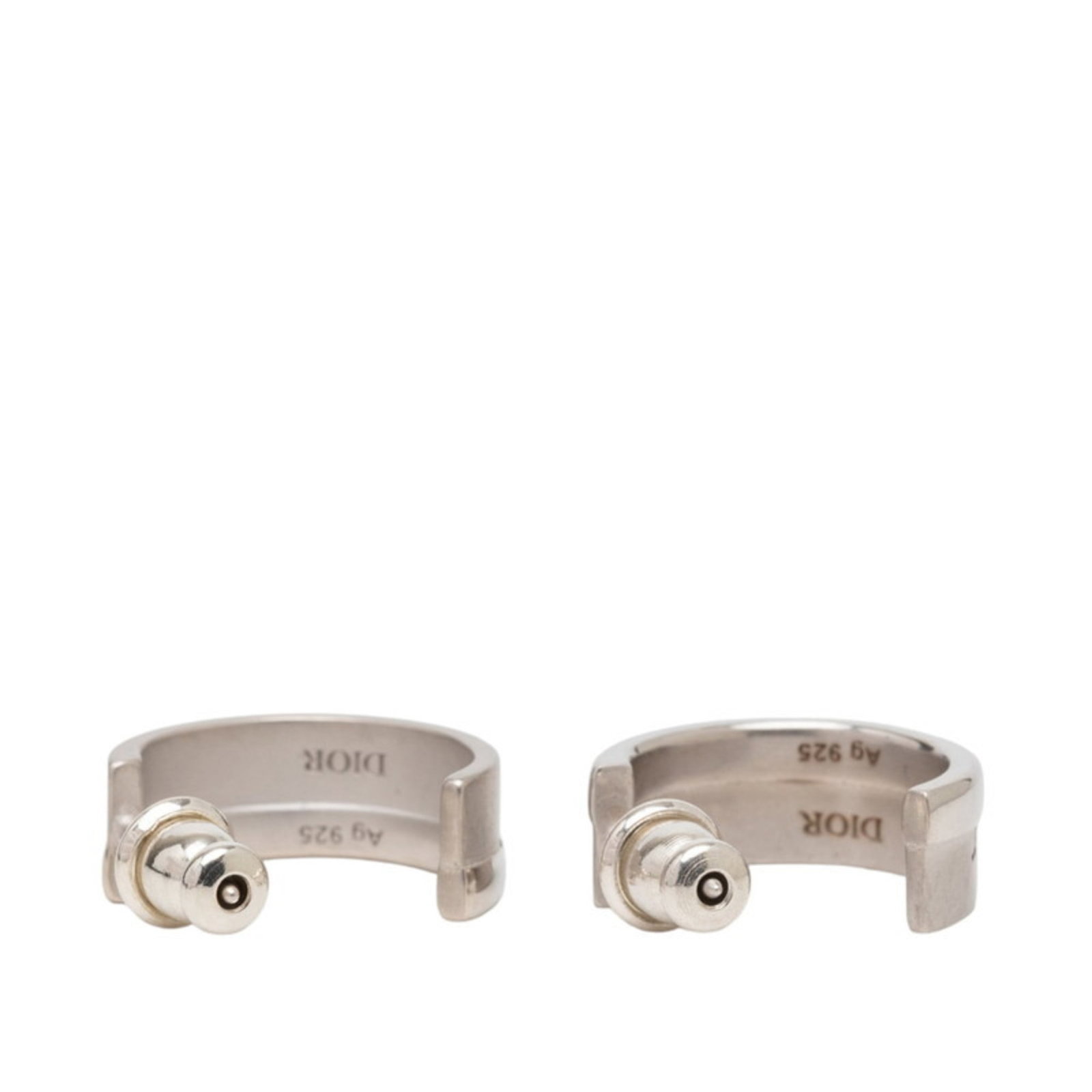 Dior Stud Earrings Silver 925 - 2