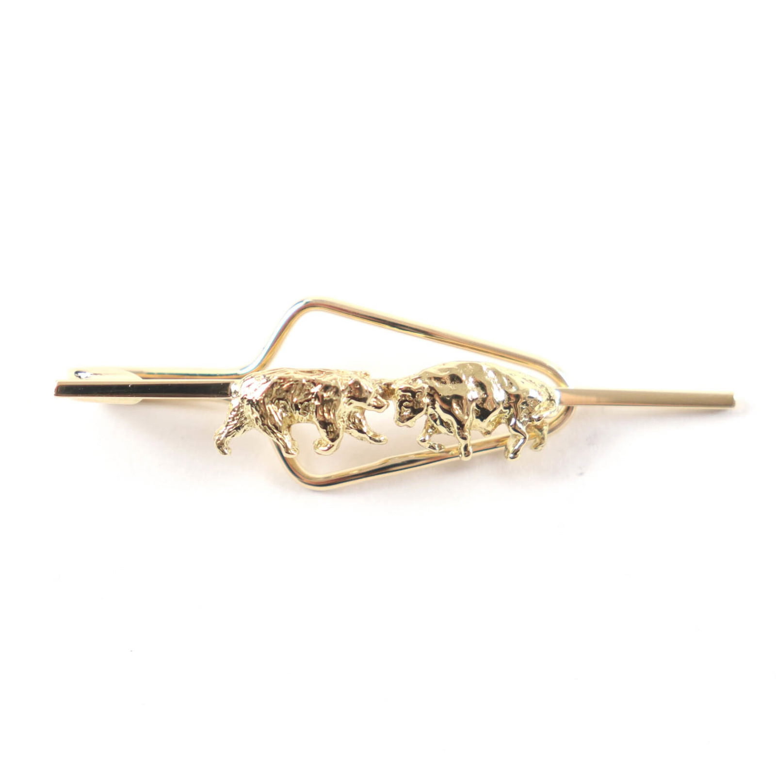 Tiffany Tie Pin Gold (18K): Tiffany Tie Pin Gold (18K) 18K yellow gold tie pin from Tiffany, bearing a signature. Made from high-quality gold, this vintage piece boasts a classic design that adds a touch of elegance to any outfi
