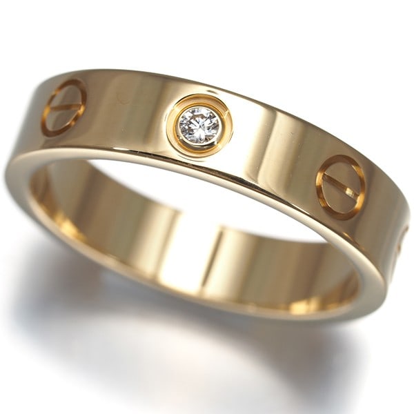 Cartier Ring Diamond Love Wedding Band 1P Sm Eu49 18K 750 Yellow Gold: Cartier Ring Diamond Love Wedding Band 1P Sm Eu49 18K 750 Yellow Gold Item Specifics: Brand: Cartier Metal: Yellow Gold Metal Purity: 18k Type: Ring Main Stone: Diamond Collection: Love Main Stone