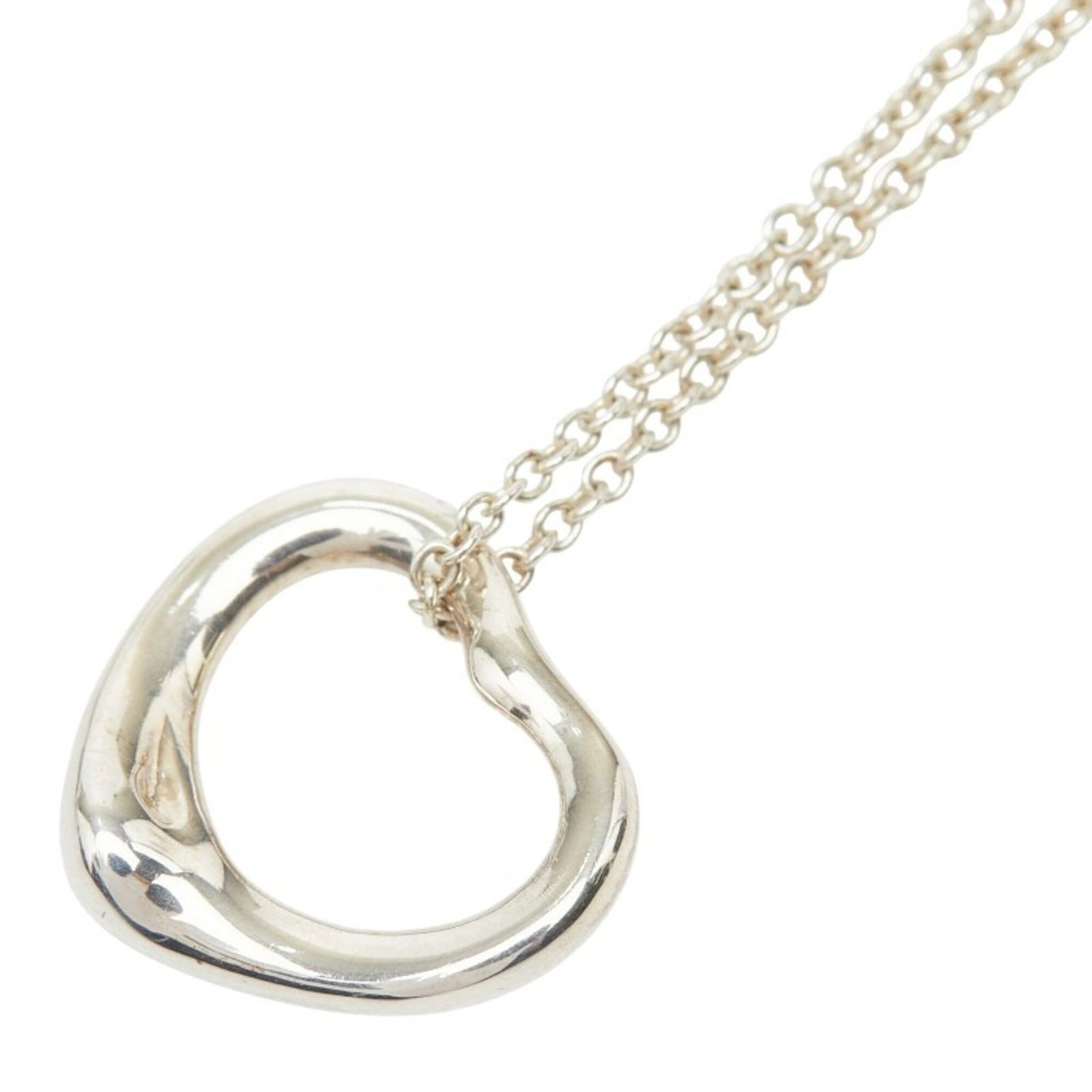 Elsa Peretti Open Heart Chain Pendant Necklace for Women Sv925 Silver Tiffany & Co.: Elsa Peretti Open Heart Chain Pendant Necklace for Women Sv925 Silver Tiffany & Co. Elsa Peretti's iconic Open Heart Chain Pendant Necklace in sterling silver 925, designed by the renowned Tiffany &