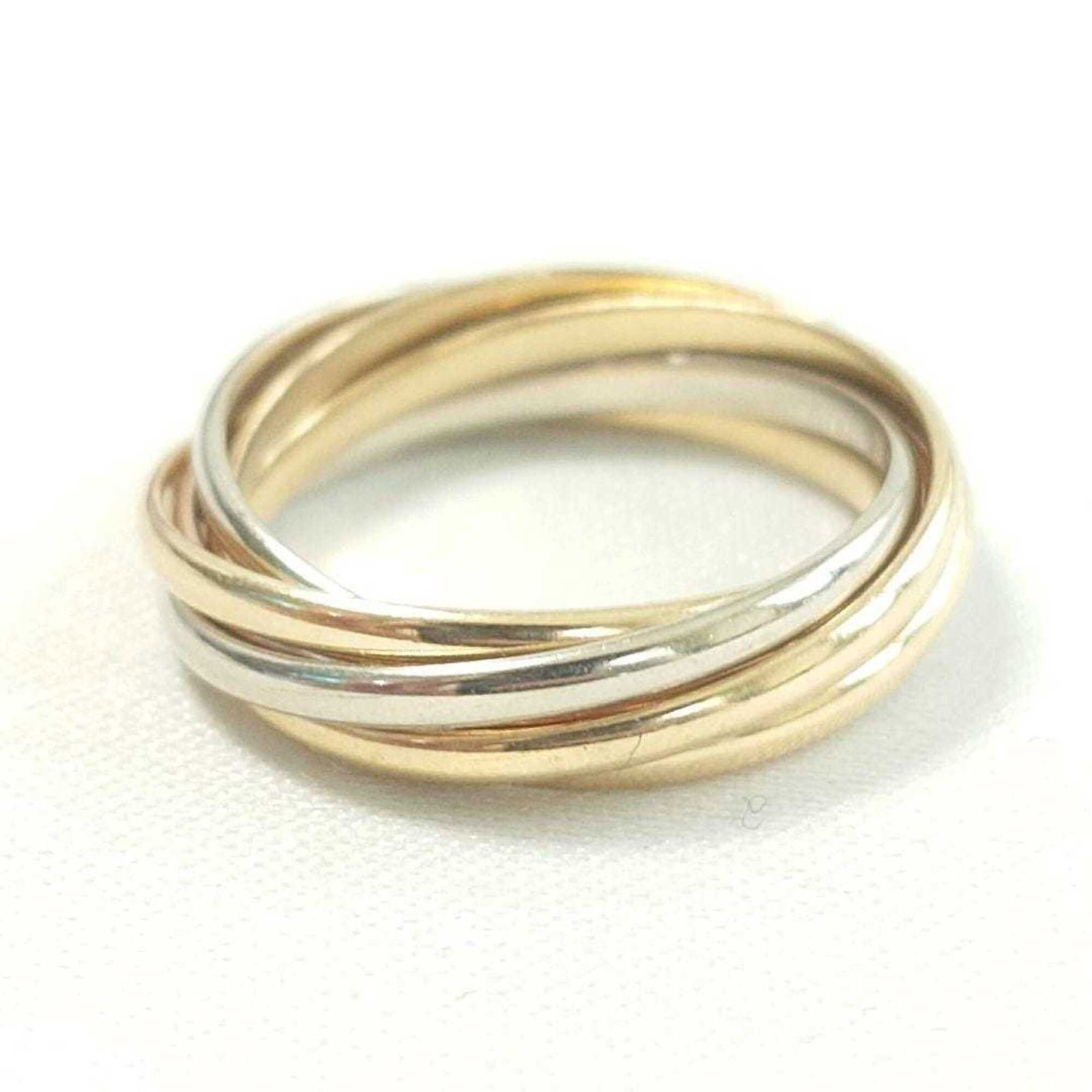 Cartier Band Ring White Gold (18K) Yellow Gold (18K): Cartier Band Ring White Gold (18K) Yellow Gold (18K) Cartier Band Ring White Gold (18K) Yellow Gold (18K) - A pre-owned, high-end band ring featuring white gold and yellow gold accents in excellent co