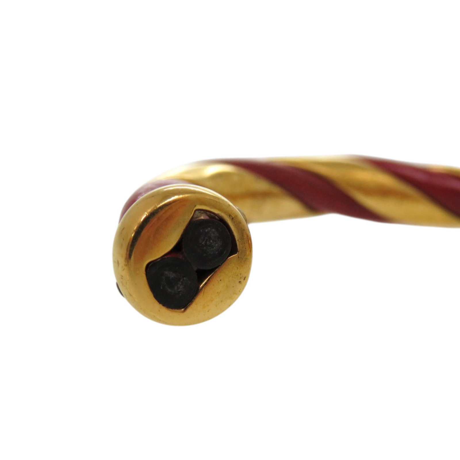 Metal leather bangle Hermes - 7