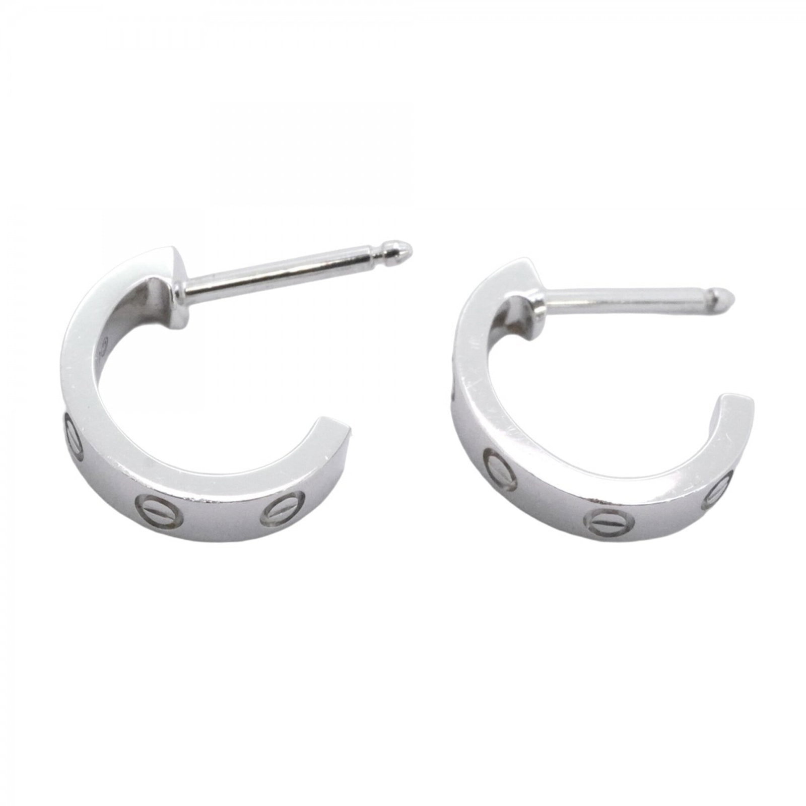 STUD EARRINGS WHITE GOLD 18K CARTIER (1 of 8)