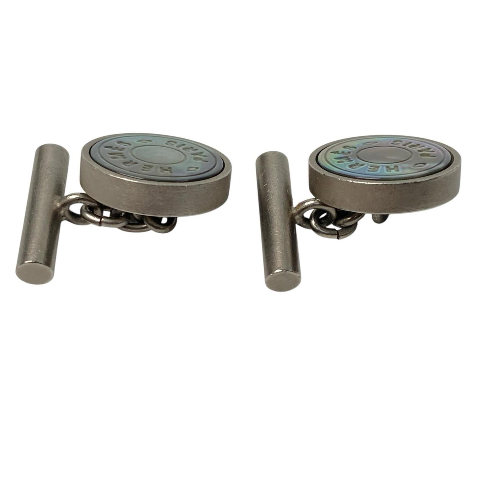Cufflinks Gold Plating Shell Hermes - 4