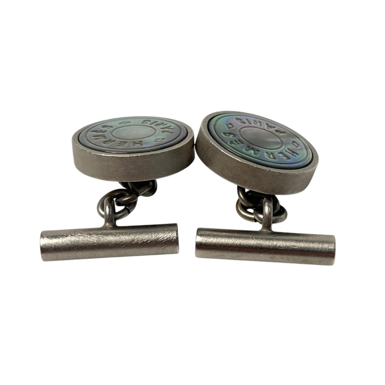 Cufflinks Gold Plating Shell Hermes - 5