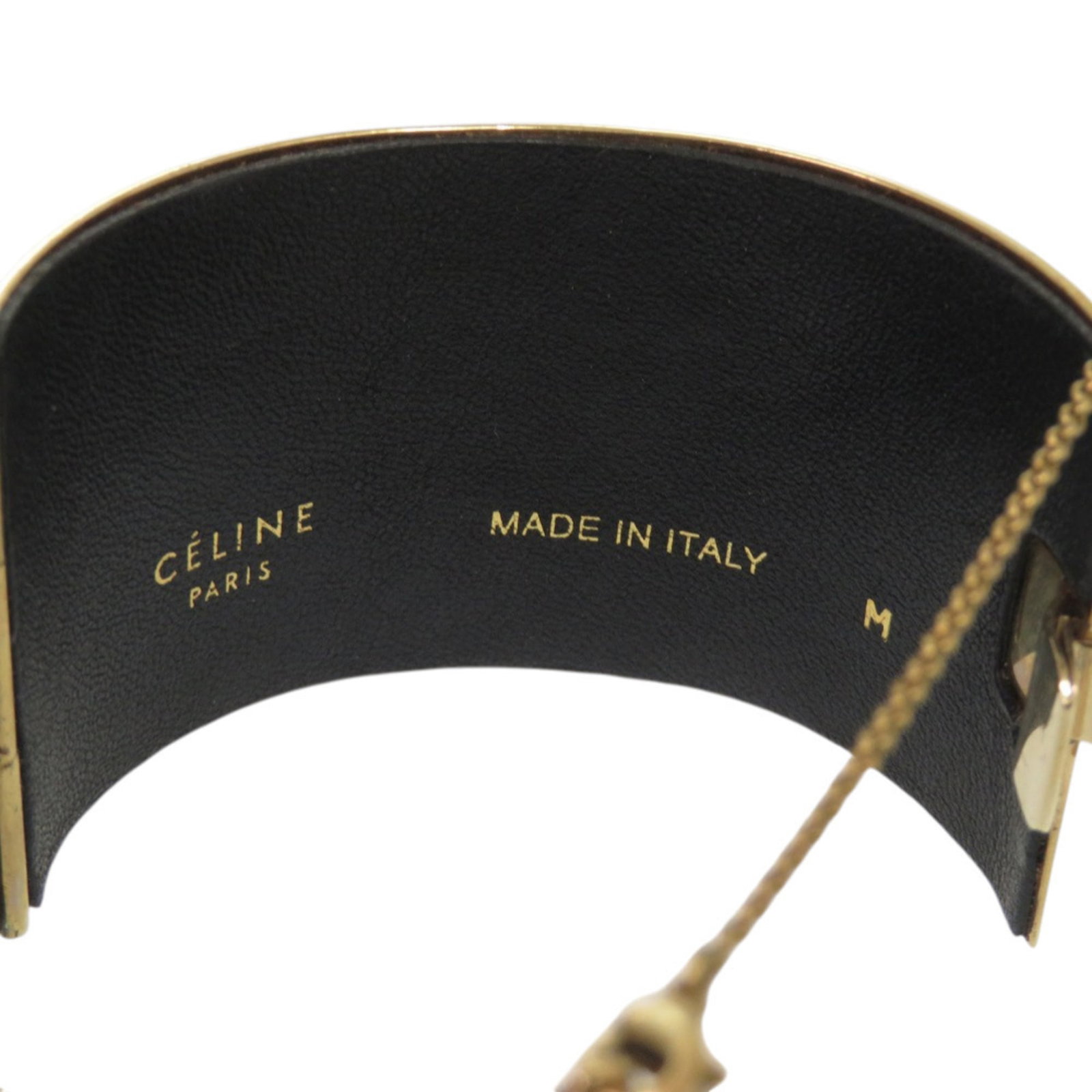 Celine Bangle Leather Metal - 5