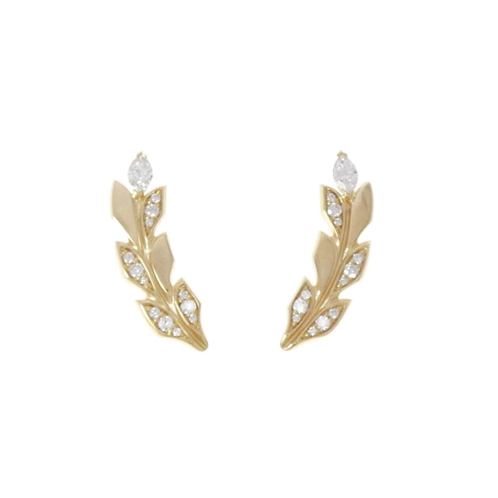 Gold Stud Yellow Earrings Tiffany (1 of 4)