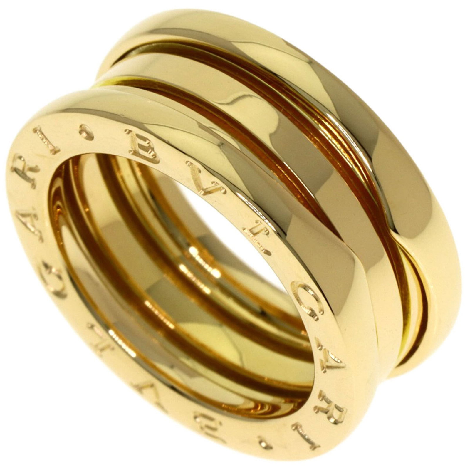 Bvlgari Band Ring Yellow Gold (18K): Bvlgari Band Ring Yellow Gold (18K) Bvlgari Band Ring Yellow Gold (18K) features a sleek and sophisticated design with a yellow gold (18K) material, measuring 8.7mm in width. This used band ring has