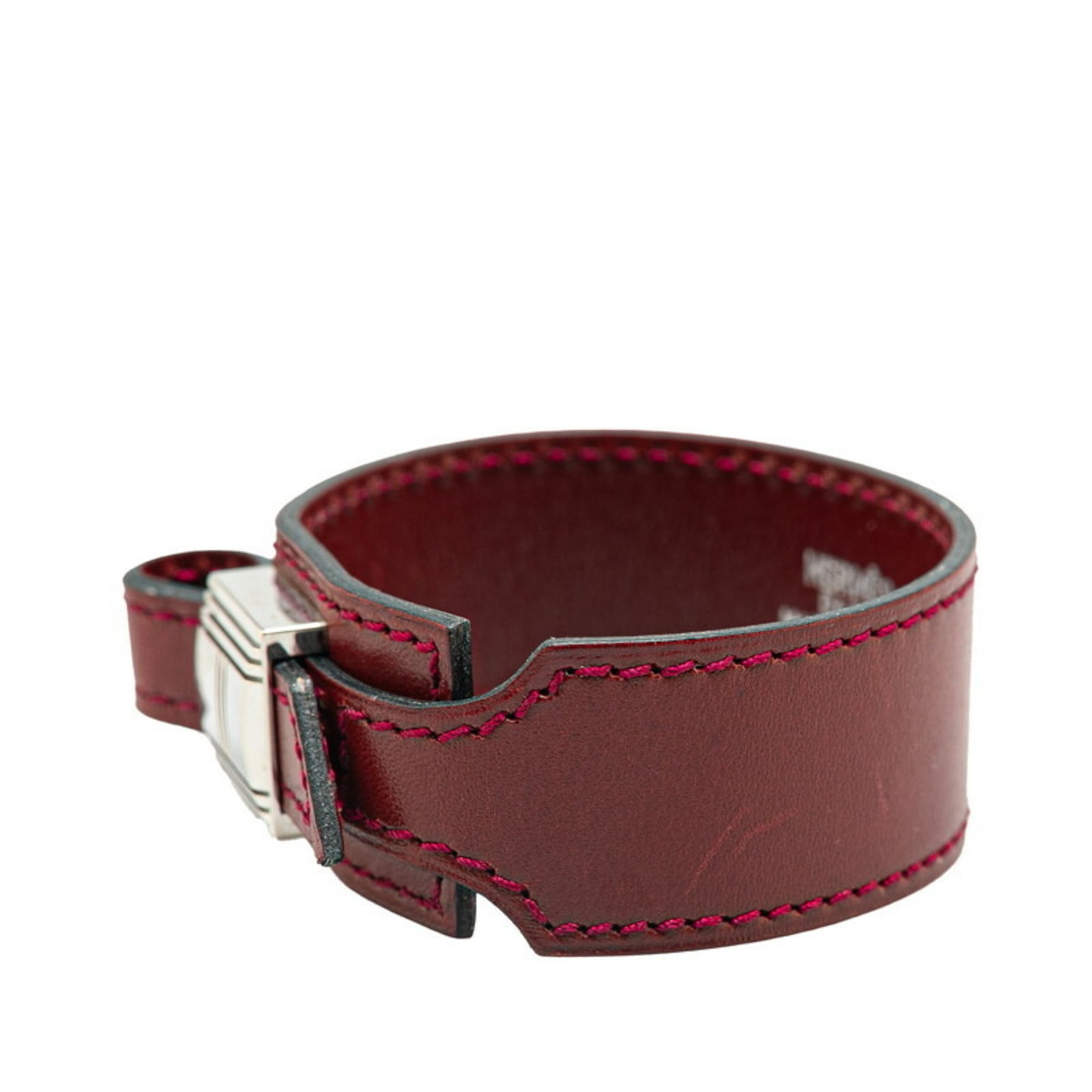 Calf Leather Hermes Box Bangle - 2