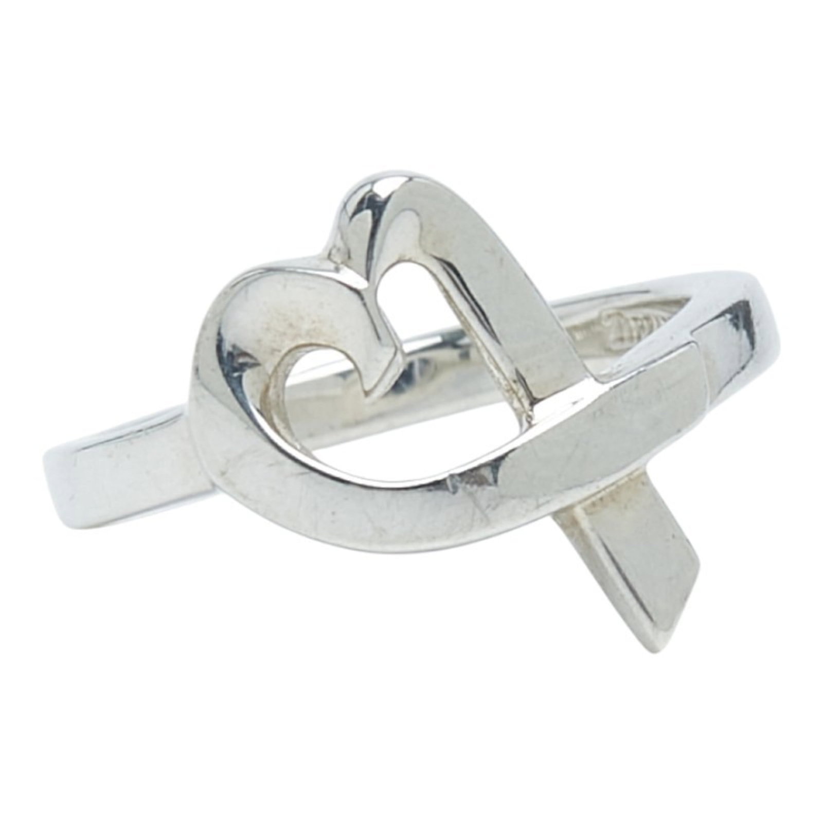 Tiffany & Co. Loving Heart Ring Sv925 Silver Women'S Tiffany: Tiffany & Co. Loving Heart Ring Sv925 Silver Women'S Tiffany Silver Tiffany & Co. Loving Heart Ring in US Size 5.5, made from high-quality 925 silver. This used ring shows signs of previous use and