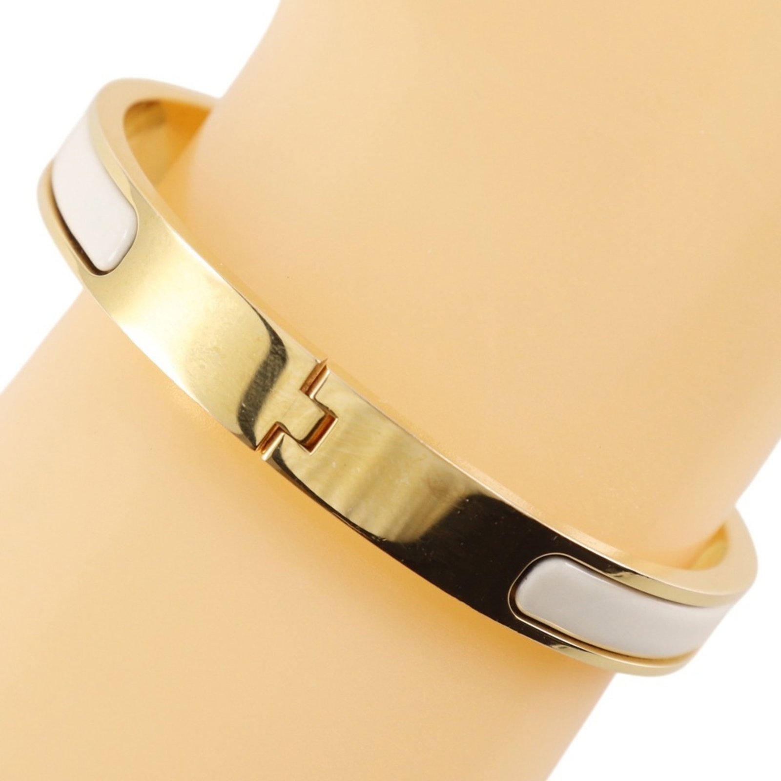 Hermes Bangle Enamel Gold Plating - 3