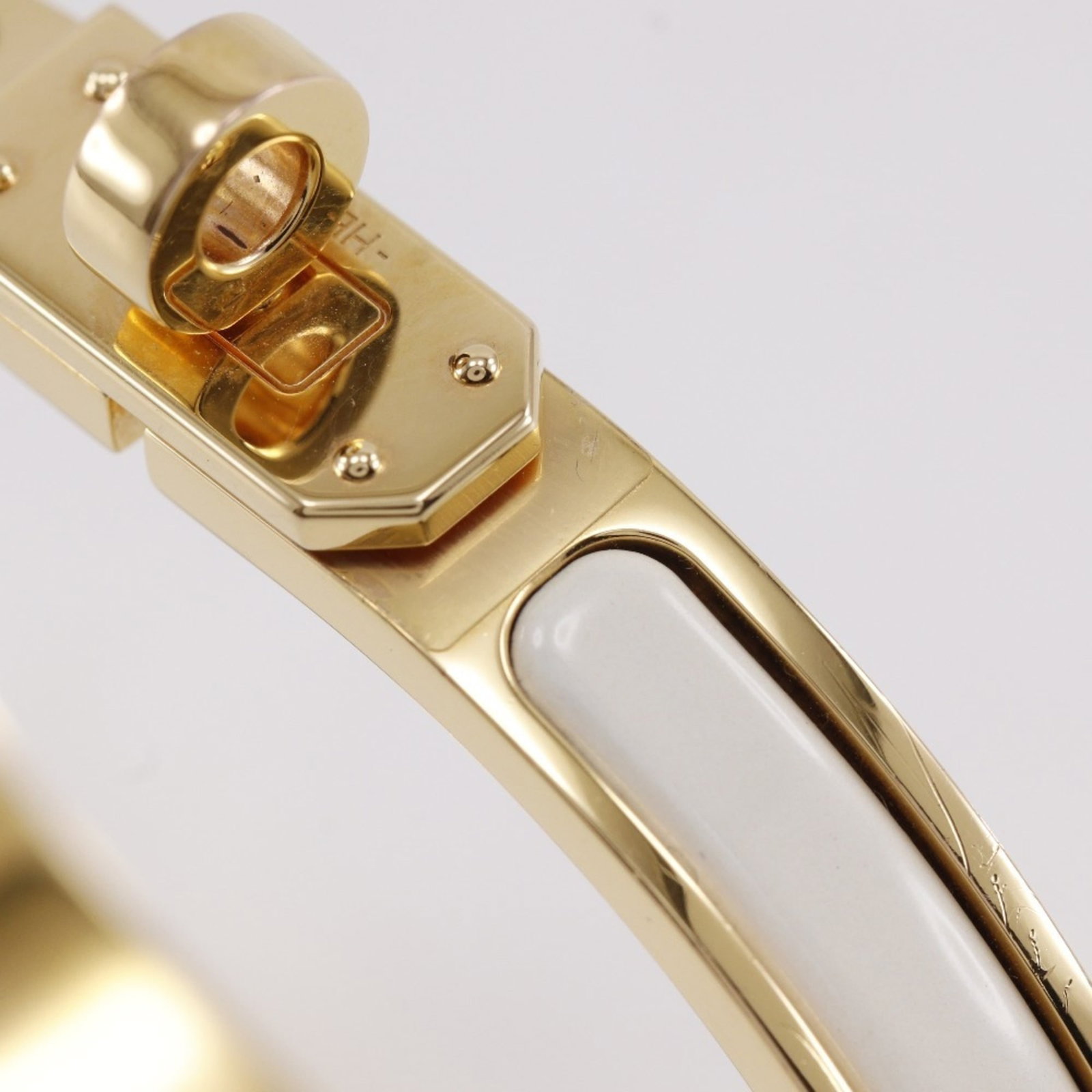 Hermes Bangle Enamel Gold Plating - 5
