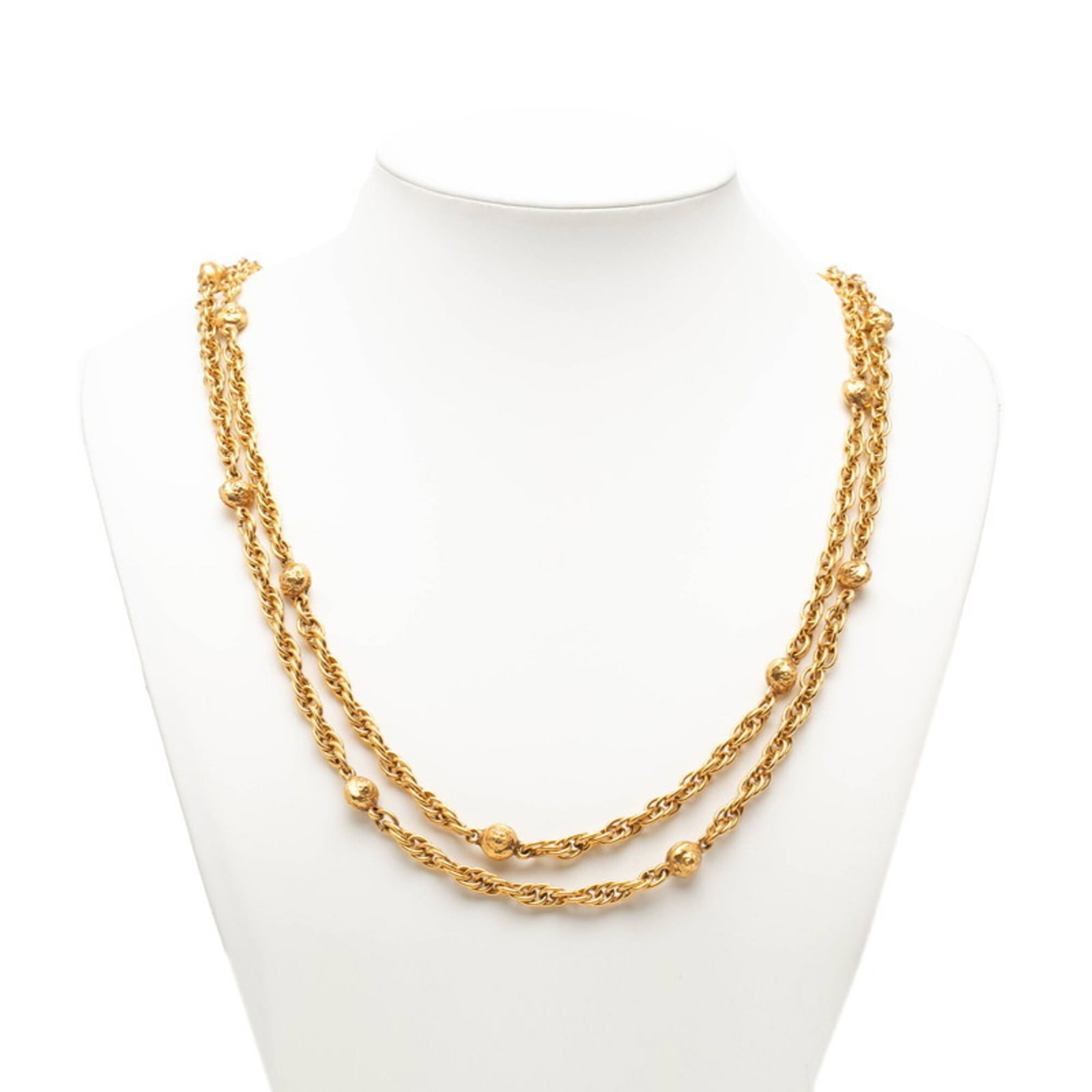 Gold Plated Chanel Women's Vintage Mark Necklace Coco (1 of 5)