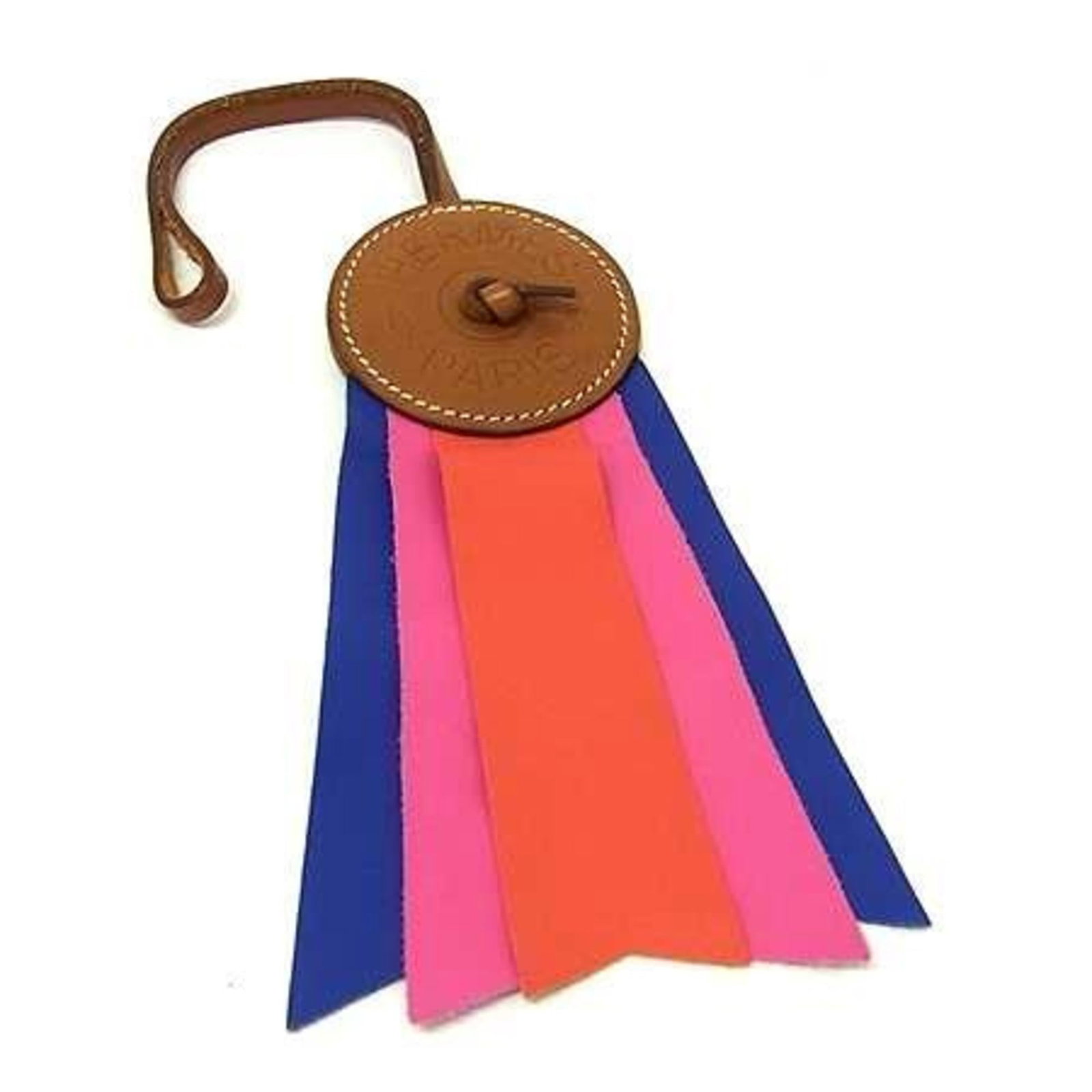 Hermes Handbag Charm Agneau Milo: Hermes Handbag Charm Agneau Milo Agneau Milo Handbag Charm from Hermes, featuring a multi-color design with traces of usage and minor scratches. This used charm is in very good condition, showcasing