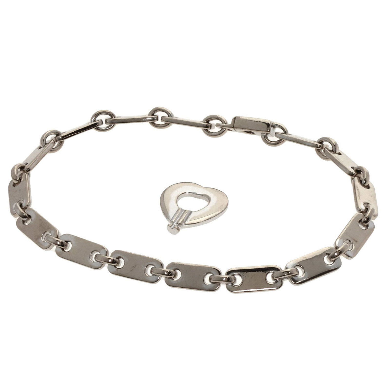 Cartier Charm Bracelet White Gold (18K): Cartier Charm Bracelet White Gold (18K) Cartier Charm Bracelet White Gold (18K) features a classic design with a white gold (18K) material and a length of 17.5cm / 6.88''. This charm bracelet is in us