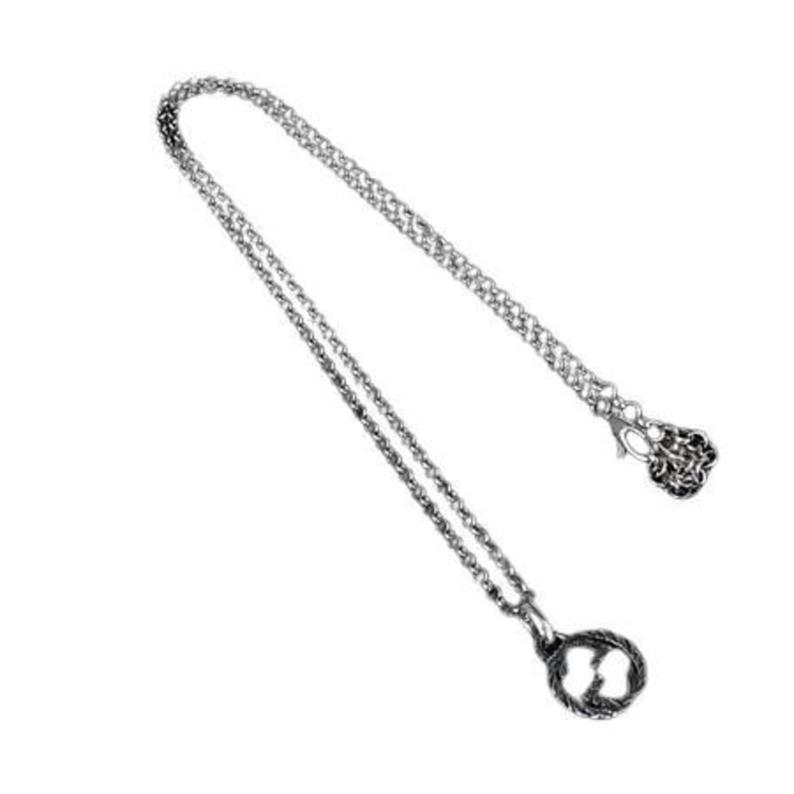 Gucci Interlocking G Arabesque Necklace In Silver Sv925 For Men And Women: Gucci Interlocking G Arabesque Necklace In Silver Sv925 For Men And Women Silver Gucci Interlocking G Arabesque Necklace in excellent condition, featuring intricate details and a classic design. Made