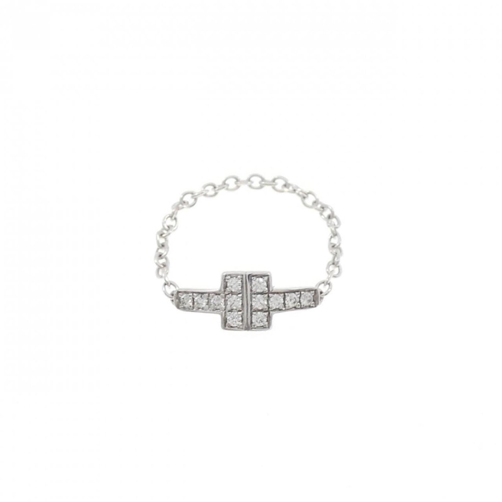 Tiffany Band Ring White Gold (18K): Tiffany Band Ring White Gold (18K) Tiffany Band Ring White Gold (18K) features a diamond stone set in an 18K white gold band, crafted with classic Tiffany style. This used ring is in very good