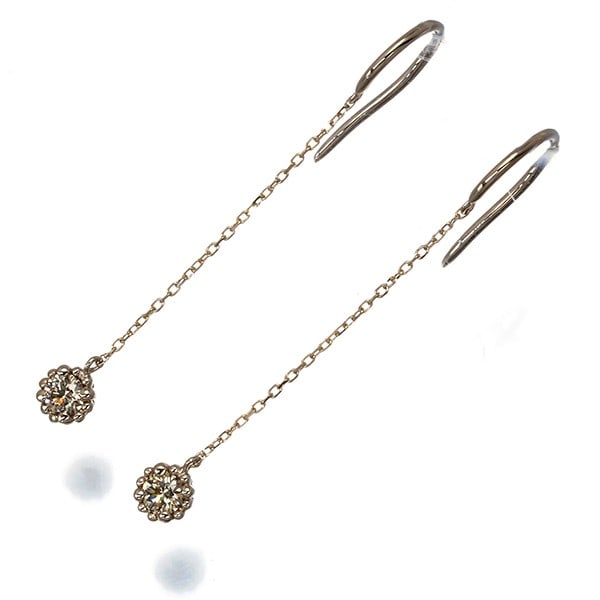 Kashikey Earrings Brown Diamond 0.20Ct Mill Solitaire Hook 18K Bg: Kashikey Earrings Brown Diamond 0.20Ct Mill Solitaire Hook 18K Bg Brown Diamond 0.20Ct Mill Solitaire Hook Earrings in 18K Brown Gold. This elegant pair features a natural brown diamond with a solitai