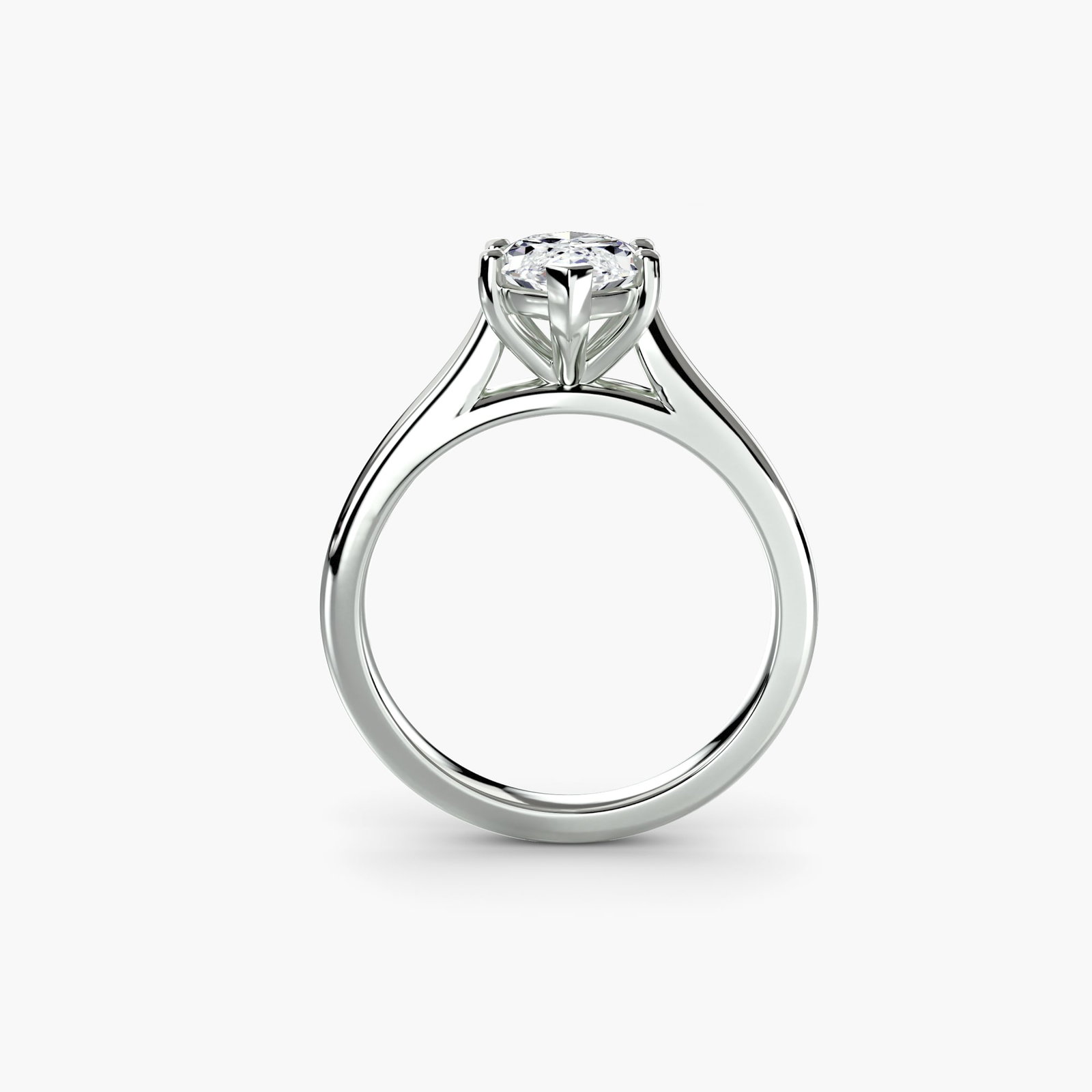 Solitaire Marquise 950 Platinum Ring Setting