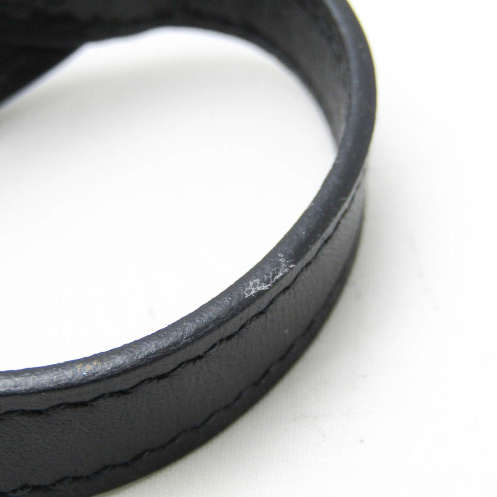 Metal leather bangle Hermes - 3