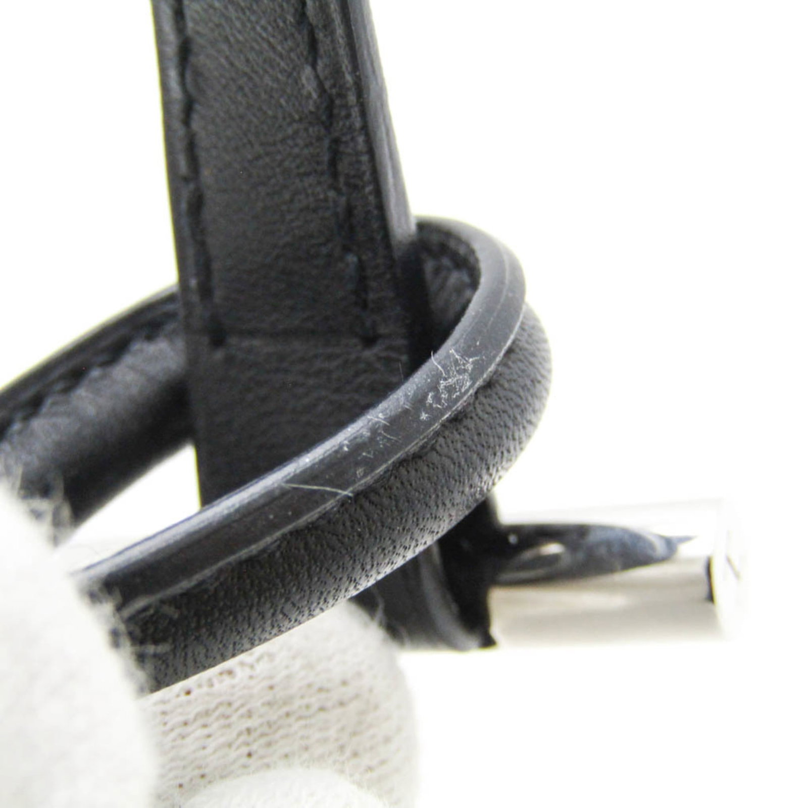 Metal leather bangle Hermes - 4