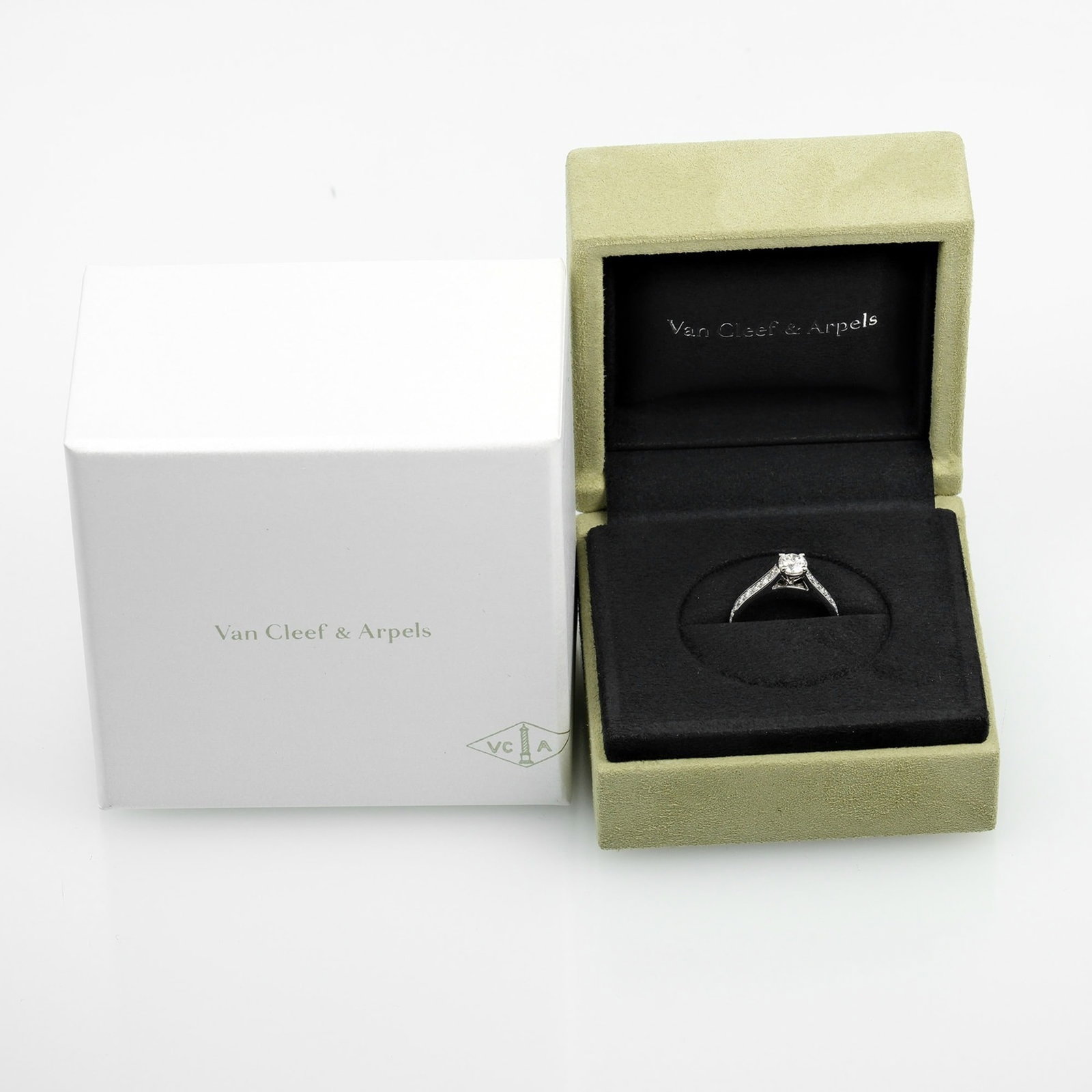 Band platinum ring van cleef arpels - 11