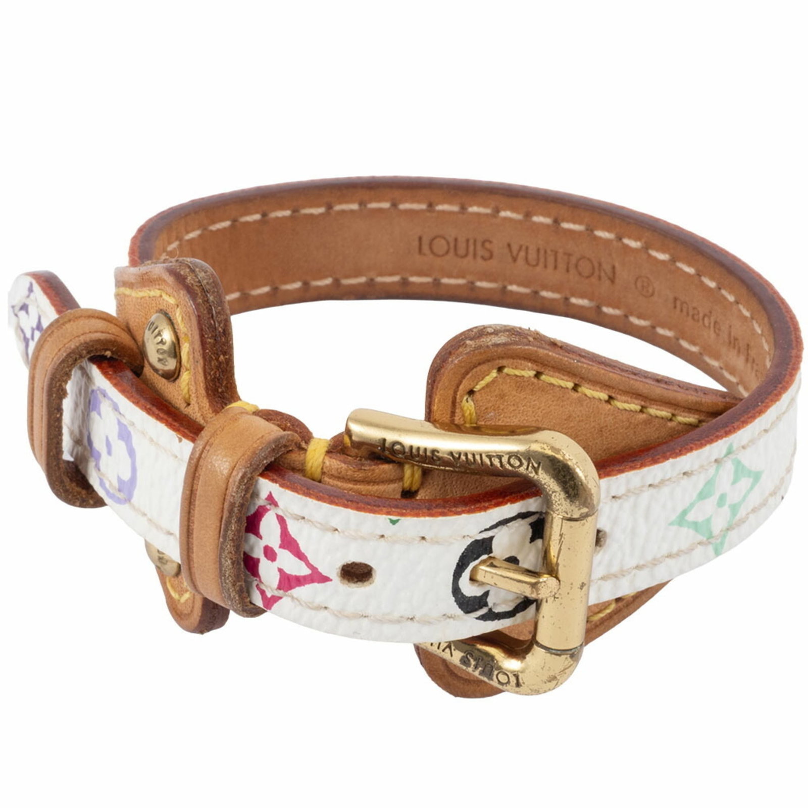 Multicolore Monogram Charm Bracelet Louis Vuitton: Multicolore Monogram Charm Bracelet Louis Vuitton Monogram multicolore charm bracelet from Louis Vuitton, featuring the iconic monogram pattern in a vibrant mix of colors. This 14cm-16cm long and 1.2c