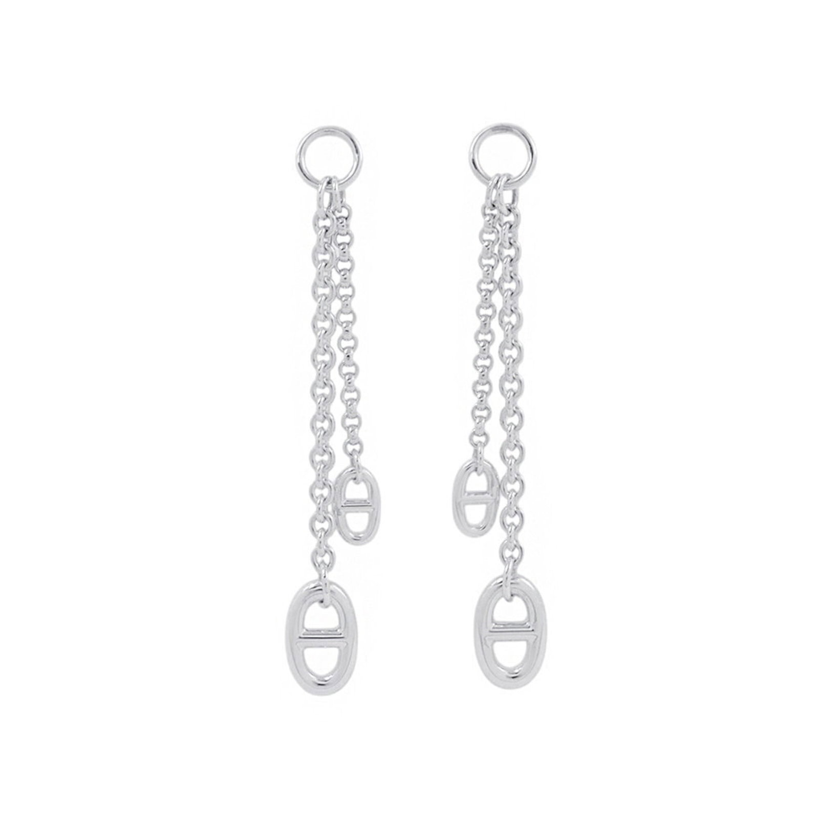 Hermes 925 Silver Earrings Stud: Hermes 925 Silver Earrings Stud 925 Silver Earrings Stud from Hermes, made with high-quality silver and bearing the brand's signature craftsmanship. In mint condition, these stud earrings offer a slee