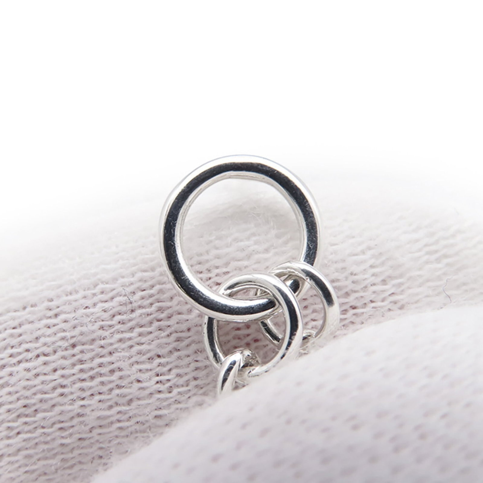 Hermes 925 Silver Earrings Stud - 5