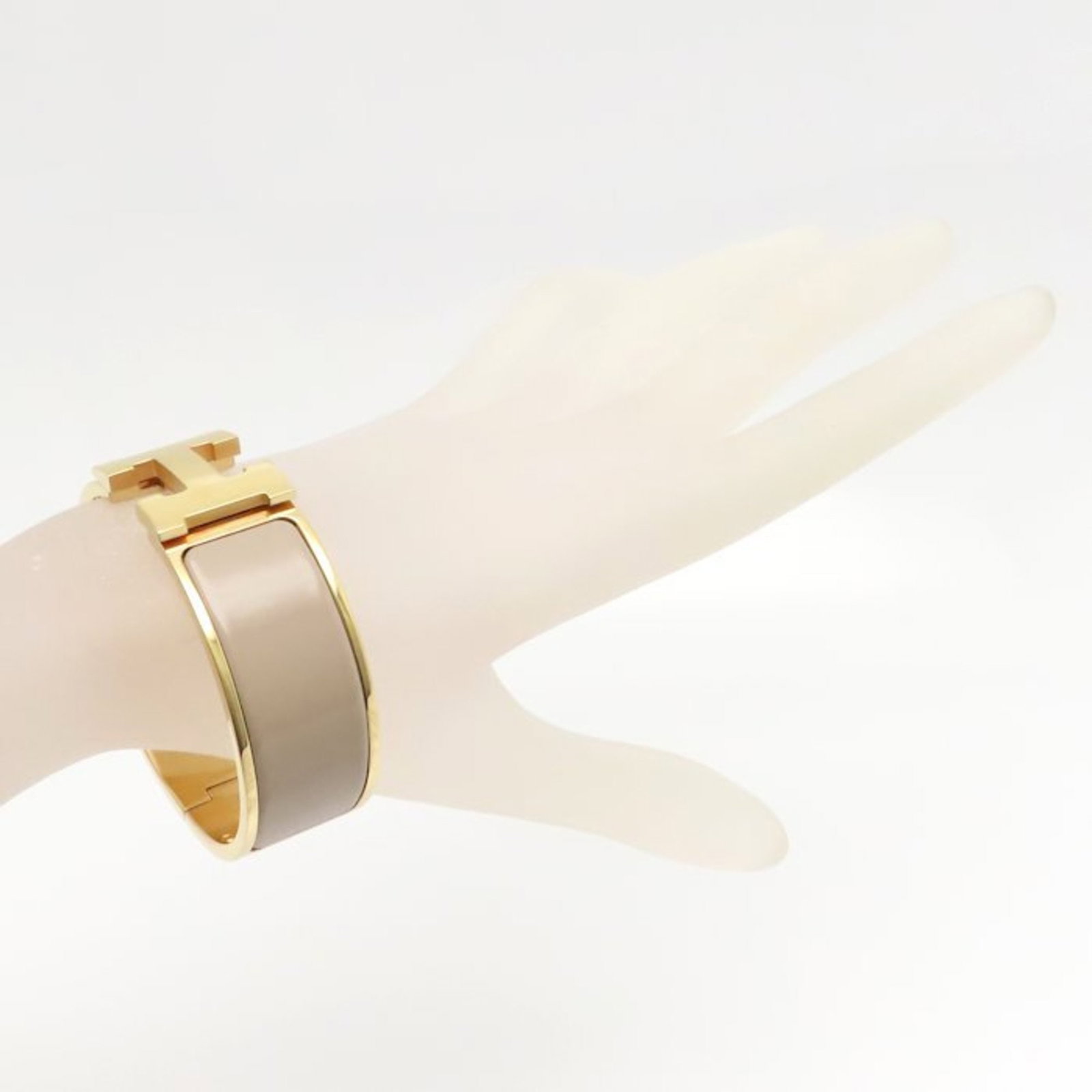 Hermes Bangle Enamel Gold Plating - 3