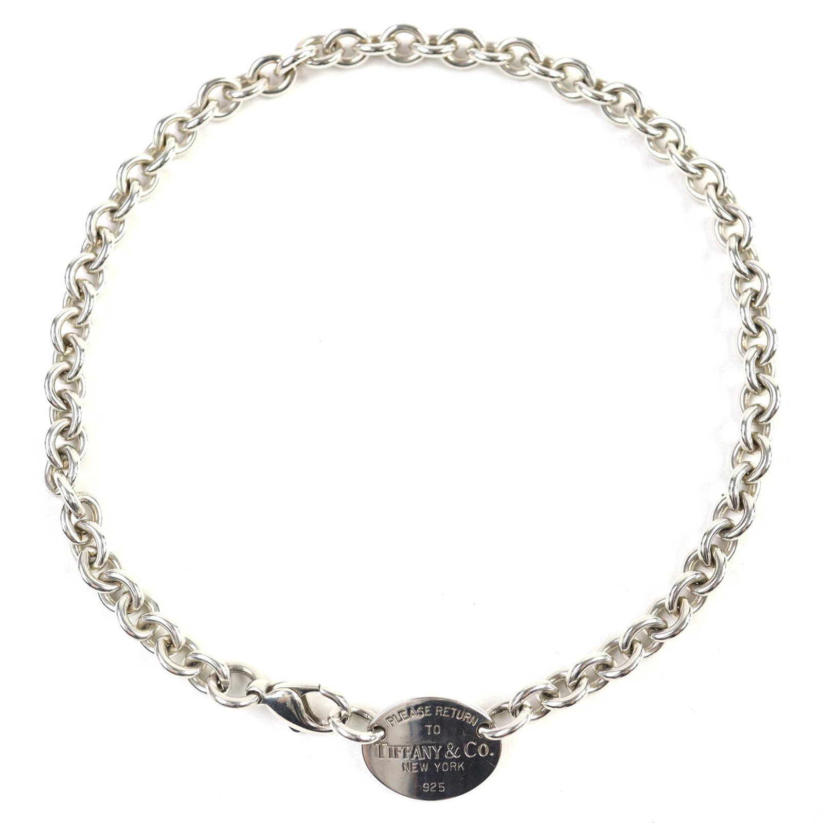 Tiffany & Co. Return To Tiffany Oval Tag Sv925 Necklace Choker Accessory Silver Weight 52.84G: Tiffany & Co. Return To Tiffany Oval Tag Sv925 Necklace Choker Accessory Silver Weight 52.84G Silver Tiffany & Co. Return To Tiffany Oval Tag Choker Necklace Accessory, 52.84g Weight, Used Condition w