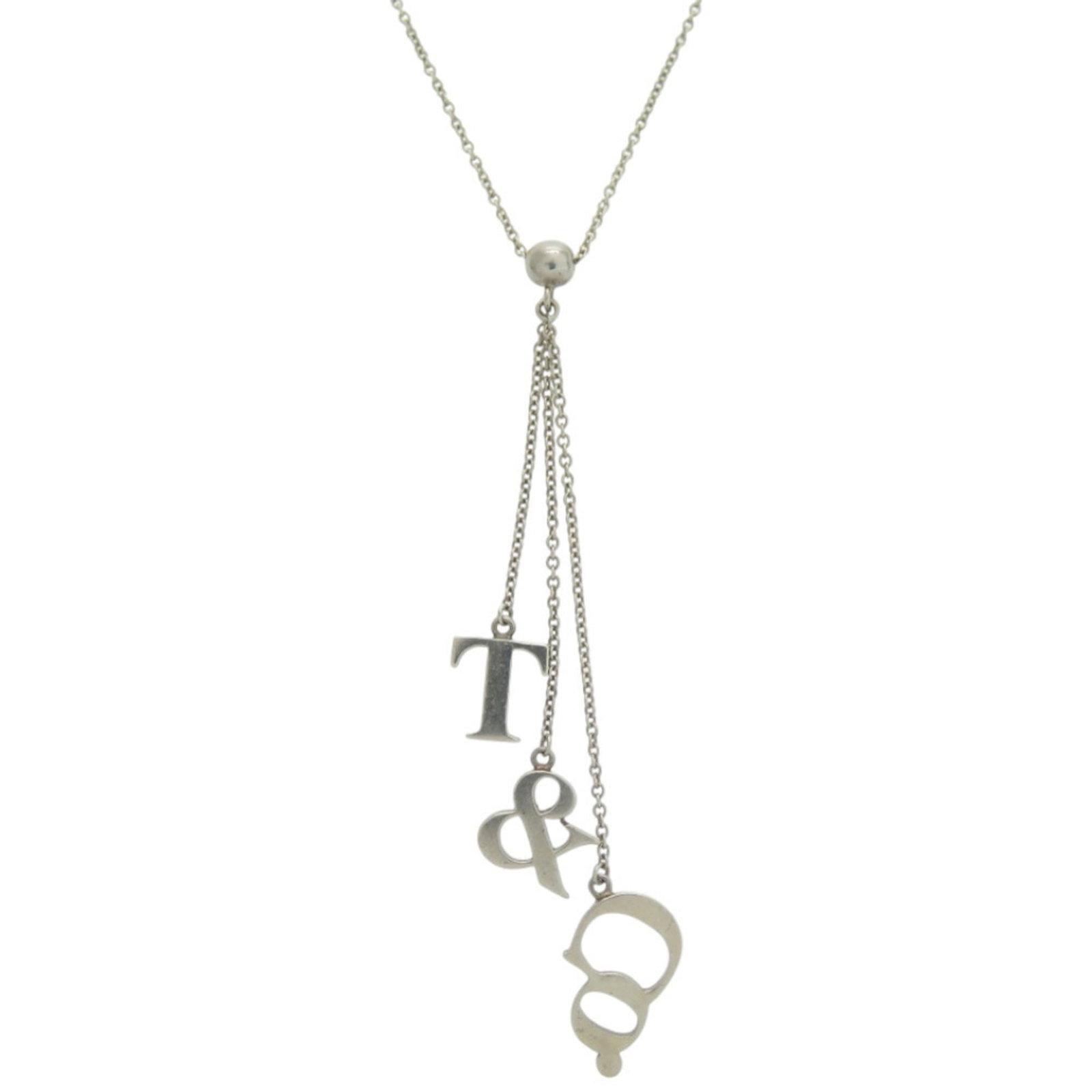 Tiffany & Co. Icon Logo 925 Sterling Silver 1074 Excellent Condition Swing Necklace: Tiffany & Co. Icon Logo 925 Sterling Silver 1074 Excellent Condition Swing Necklace Tiffany & Co.'s iconic logo 925 sterling silver necklace boasts an elegant design, with a 42 cm circumference and