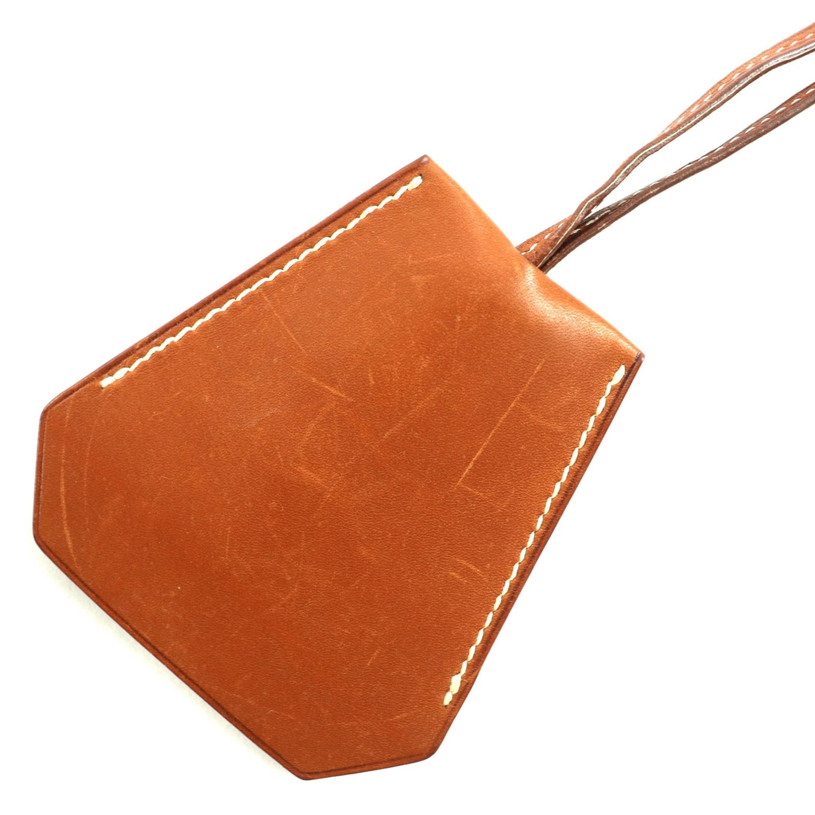 Hermes Vintage Margiela Era Leather Clochette Necklace Pendant Accessory Brown ?C Stamp Made In: Hermes Vintage Margiela Era Leather Clochette Necklace Pendant Accessory Brown ?C Stamp Made In Made from rich brown leather, this vintage Margiela Era Hermes necklace features a unique clochette pend