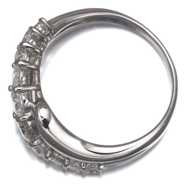 Platinum Wave Diamond 1.00Ct Ring - 3