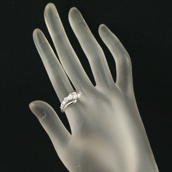 Platinum Wave Diamond 1.00Ct Ring - 4