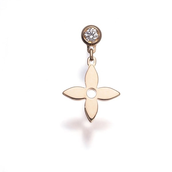 Louis Vuitton Earrings Diamond Idylle Blossom 18K 750 Rose Gold: Louis Vuitton Earrings Diamond Idylle Blossom 18K 750 Rose Gold Rose gold earrings featuring a natural diamond, part of the Idylle Blossom collection by Louis Vuitton. Crafted from 18k metal, these
