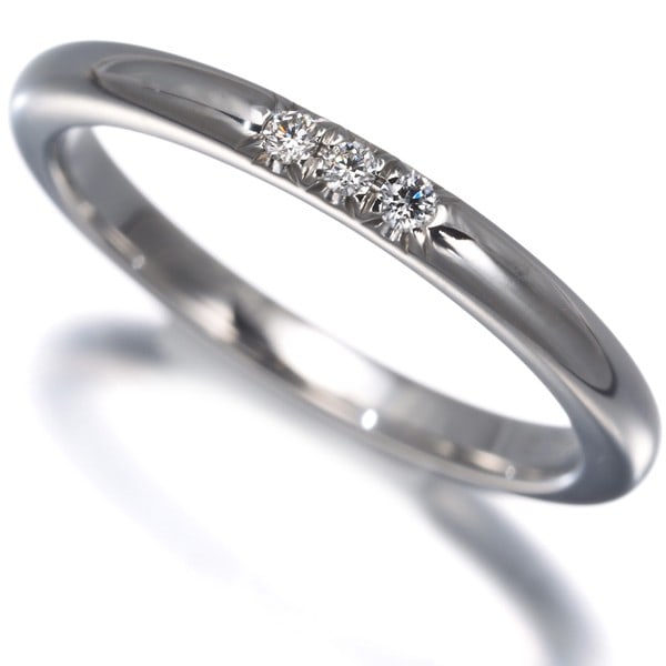 Tiffany&Co. Ring Diamond Tiffany Forever Wedding Band 3P Us3.75 Pt 950: Tiffany&Co. Ring Diamond Tiffany Forever Wedding Band 3P Us3.75 Pt 950 Tiffany & Co.'s 3P Us3.75 Pt 950 platinum ring features a natural diamond, part of the Tiffany Forever collection. This 950-plate