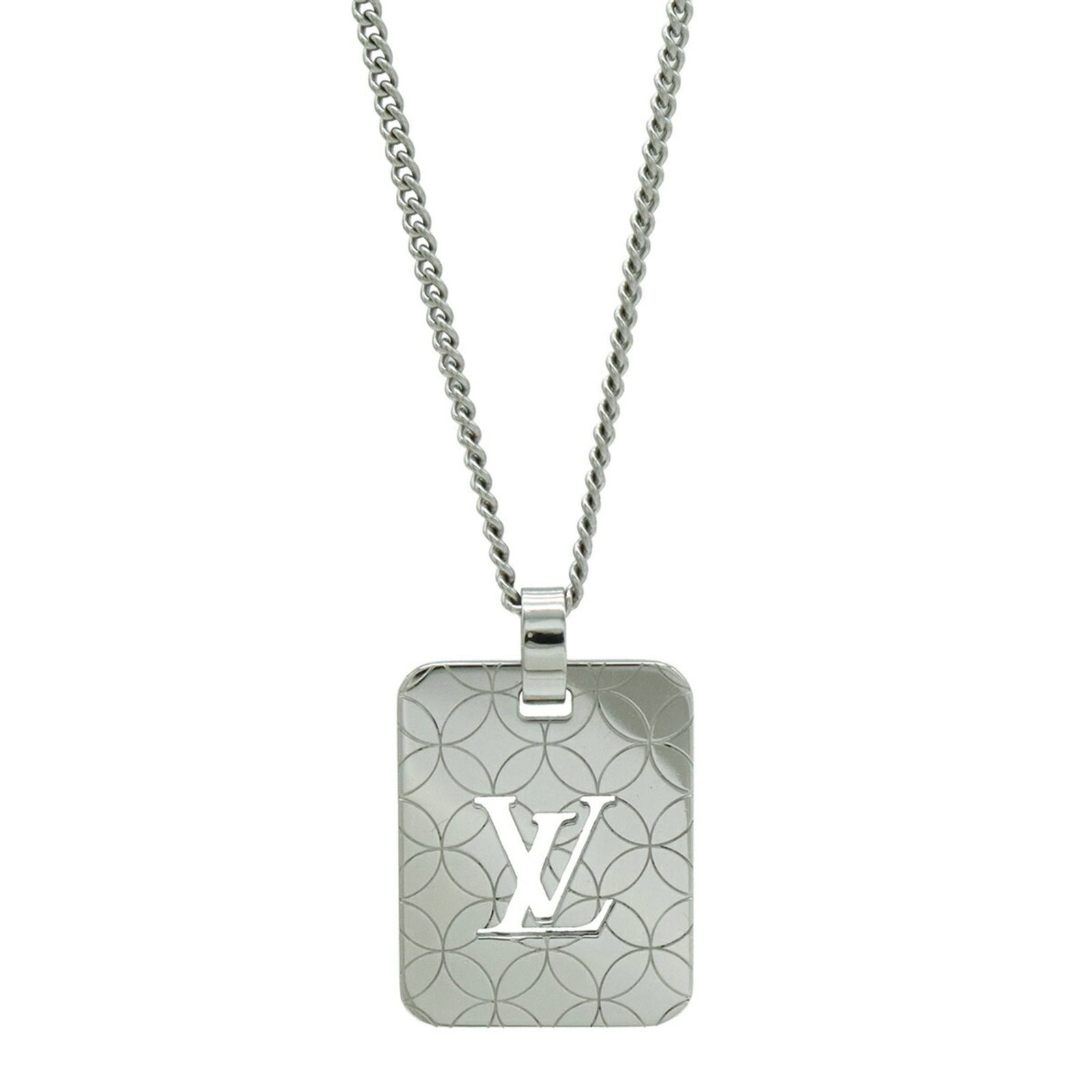Louis Vuitton Louis Vuitton Pendentif Champs-Lyses Pm Necklace Pendant Silver M65452 (1 of 7)