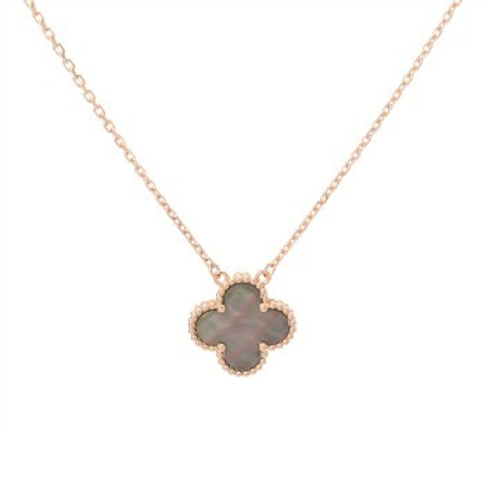 Van Cleef & Arpels Vintage Alhambra Necklace April 2026 Repair Details Women'S 18K Pink Gold (Pg): Van Cleef & Arpels Vintage Alhambra Necklace April 2026 Repair Details Women'S 18K Pink Gold (Pg) 18K pink gold Alhambra necklace from Van Cleef & Arpels, featuring the iconic design with a few traces