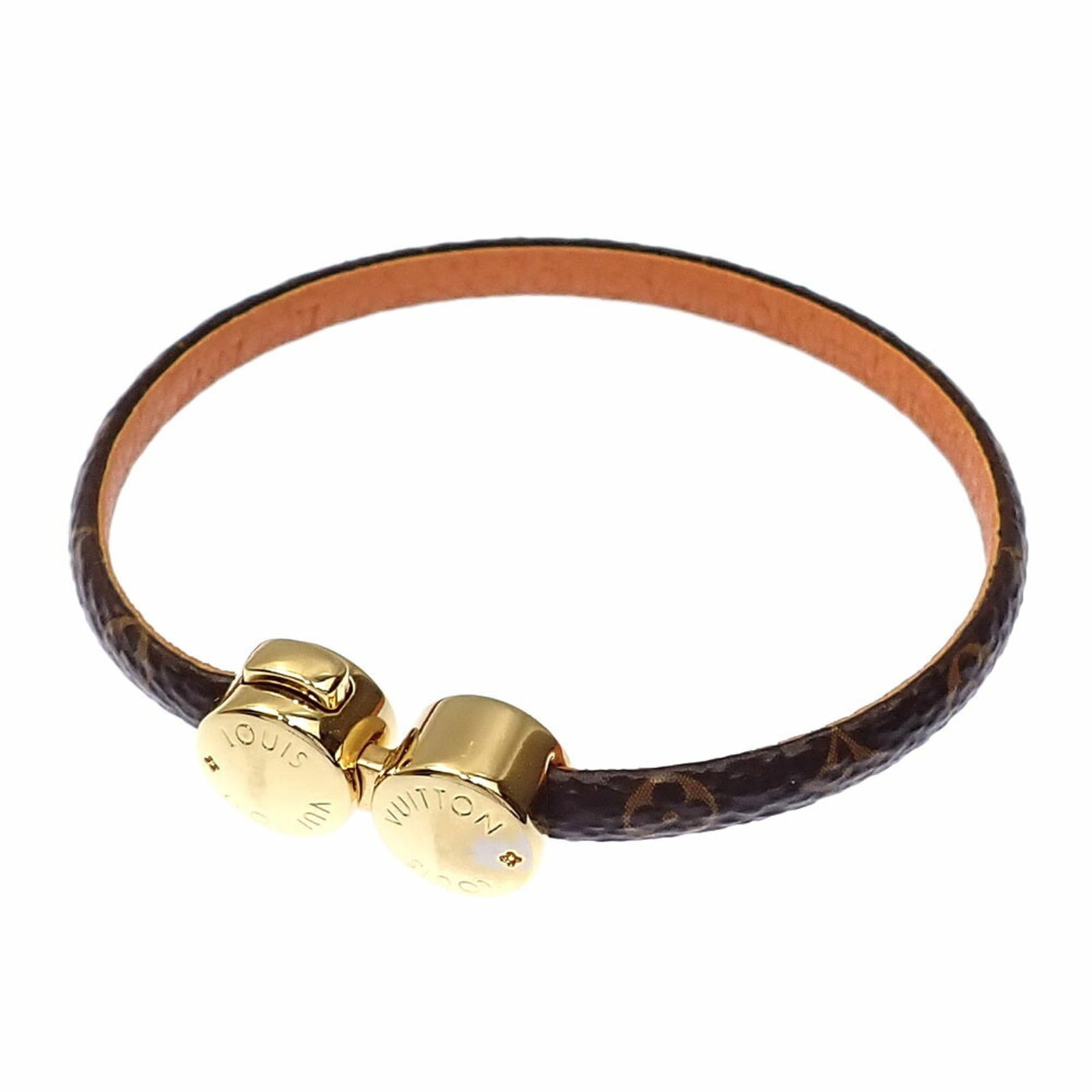 Louis Vuitton Charm Bracelet Canvas Leather Monogram: Louis Vuitton Charm Bracelet Canvas Leather Monogram Canvas, Leather, Monogram Louis Vuitton Charm Bracelet. This used charm bracelet features the iconic monogram pattern and combines canvas and leath