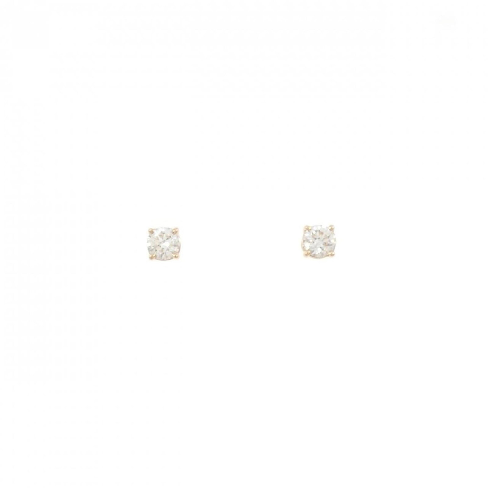 Gold Pink Tiffany Stud Earrings: Gold Pink Tiffany Stud Earrings Pink gold (18K) stud earrings featuring a diamond, measuring 3.30mm x 3.30mm / 0.13'' x 0.13''. The earrings have a few traces of usage and some scratches/dirt, but ove