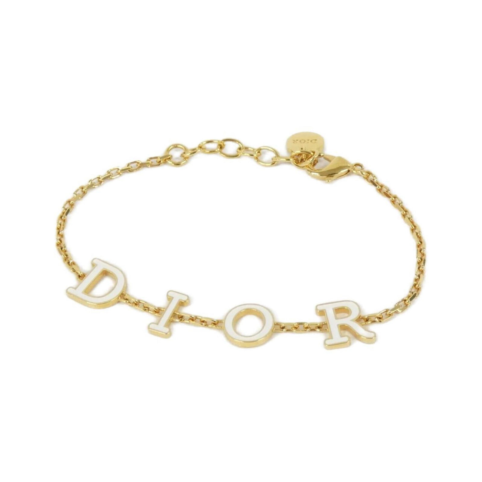 Dior Charm Christian: Dior Charm Christian Charm Christian from Dior, a classic charm bracelet featuring white accents and sleek design. Measuring 17-20cm in length, it boasts a 9mm - 1cm width, making it a stylish additio
