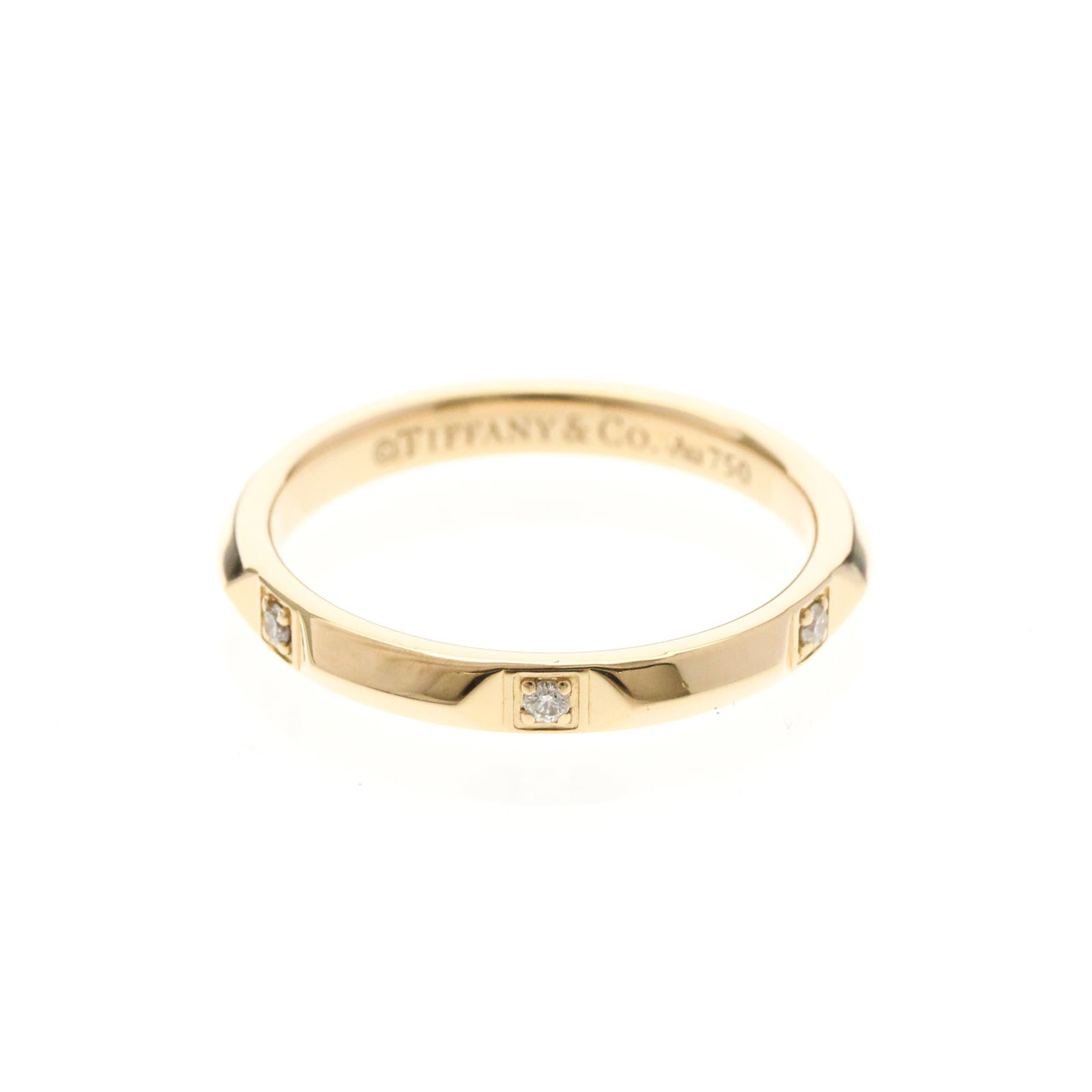 Pink Gold Ring Band Tiffany: Pink Gold Ring Band Tiffany Pink Gold Ring Band Tiffany - A Fashion Statement. This 18K pink gold band ring features a diamond stone and has a sleek, modern design that makes it perfect for everyday w
