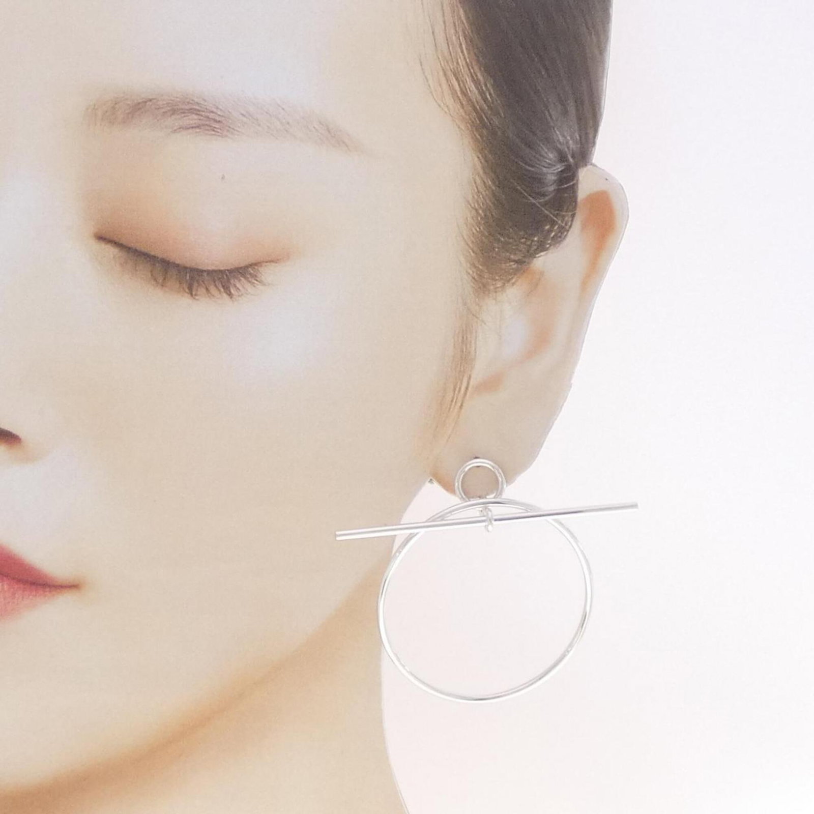 Hermes 925 Silver Earrings Stud - 4