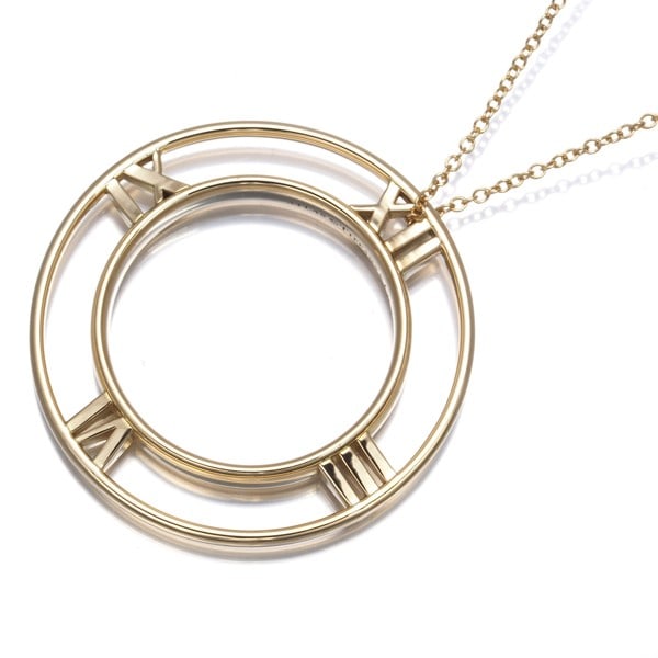Tiffany Co necklace gold yellow 18k 750 atlas: Tiffany Co necklace gold yellow 18k 750 atlas Yellow Gold Atlas Necklace by Tiffany & Co. in 18k purity, featuring a pendant from the iconic Atlas collection. This elegant necklace showcases the signa