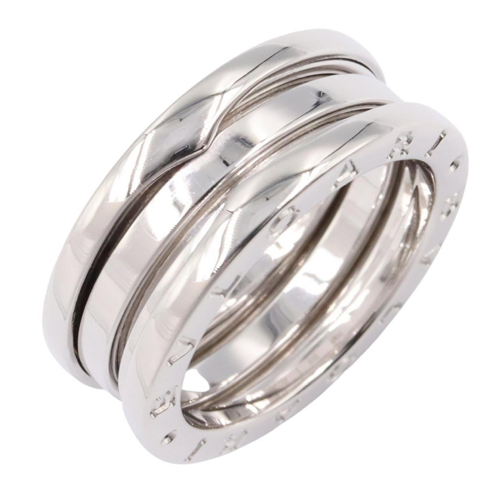 Bvlgari Band Ring White Gold (18K): Bvlgari Band Ring White Gold (18K) Bvlgari Band Ring White Gold (18K) - A sleek and sophisticated band ring crafted from high-quality white gold, featuring a classic design that exudes elegance. This 