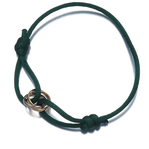 Cartier Bracelet Trinity 3Color Green 18K Yg/ Wg/ Rg/ Cord Replacement Cord (1 of 4)